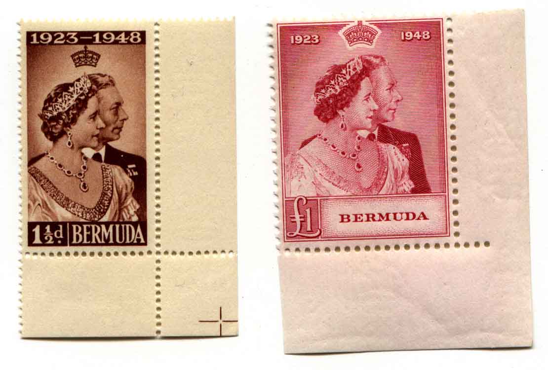 Bermuda 1948 Silver Wedding Stamp
